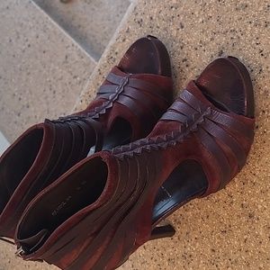 Donald J pliner open-toed booties.